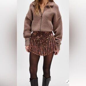 Free People Zip up sweater